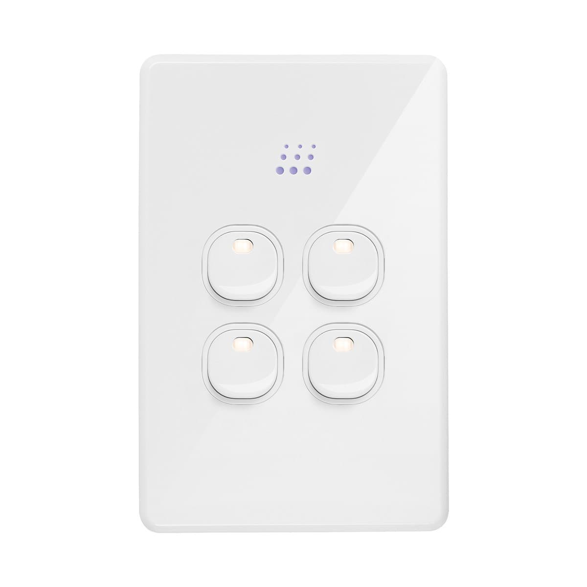 Powermesh 4 Gang Switch in White-img-1