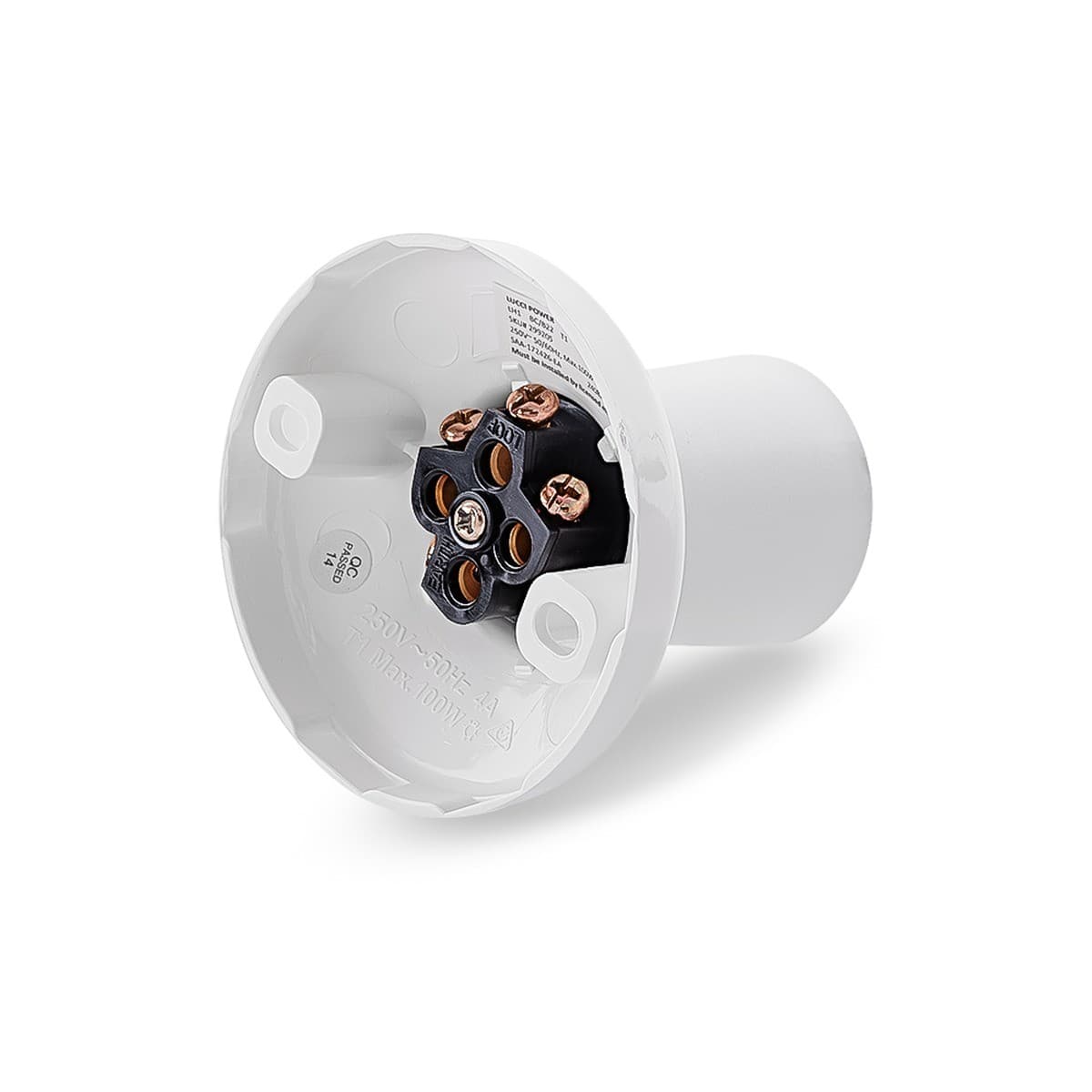 Lucci Power Batten Holder in White-img-4