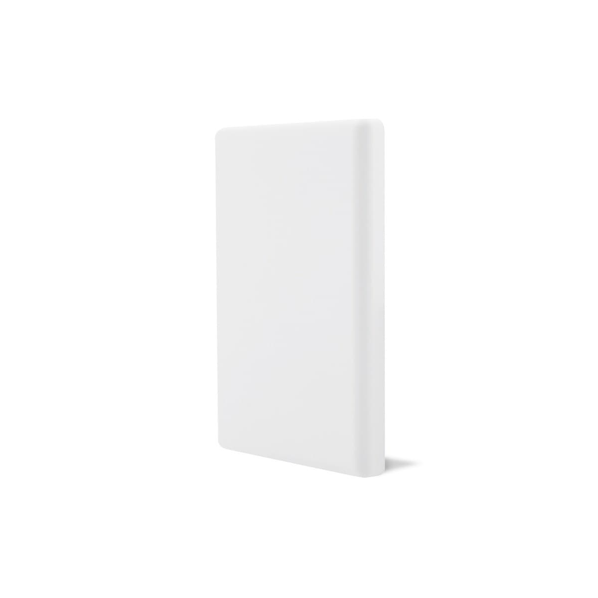 Lucci Power Gravity Blank Face Plate in Matte White-img-1