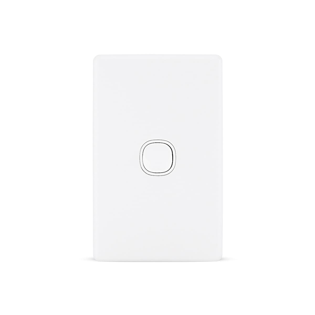 Lucci Power Gravity 1 Gang Switch in Matte White-img-1