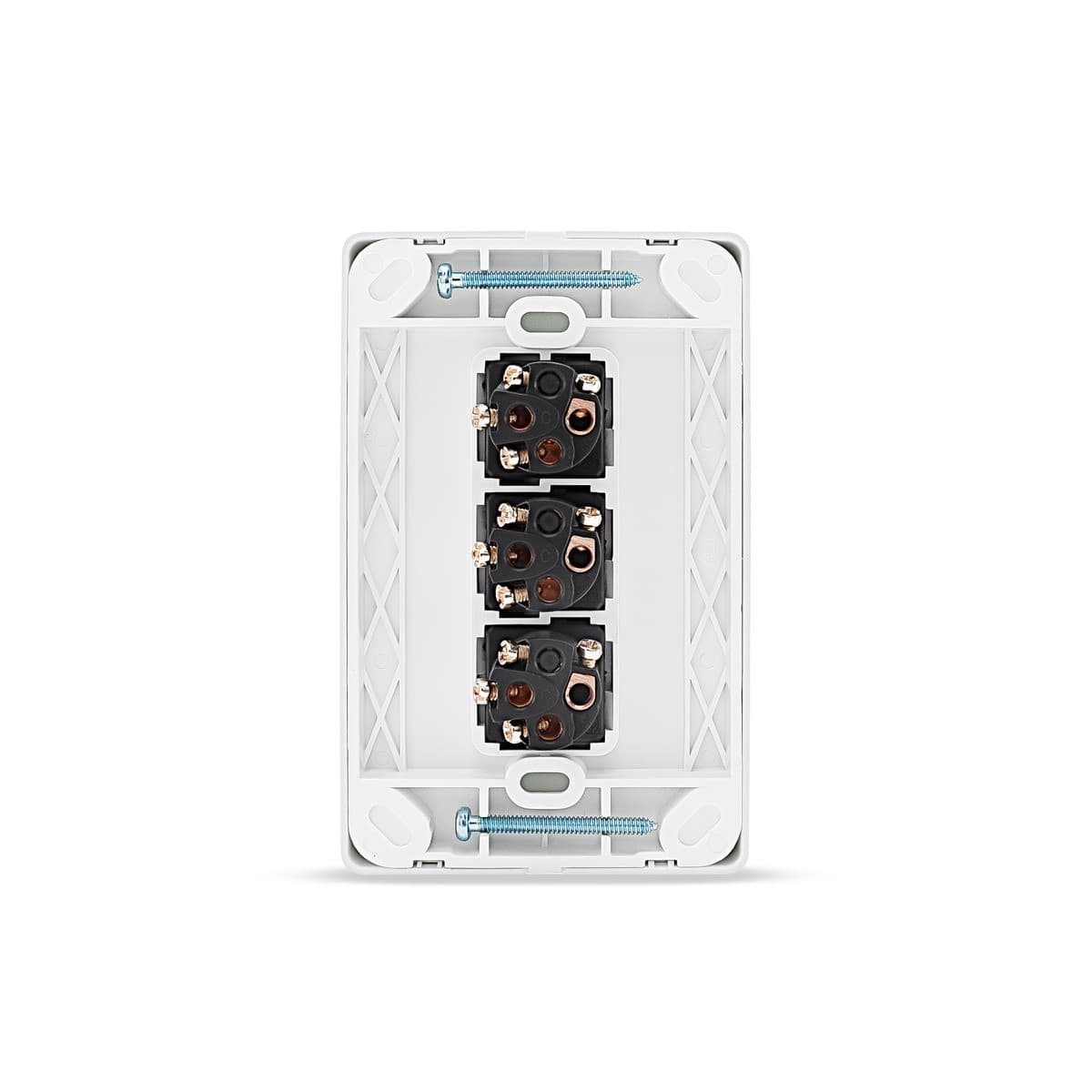 Lucci Power Gravity 3 Gang Switch in Matte White-img-3