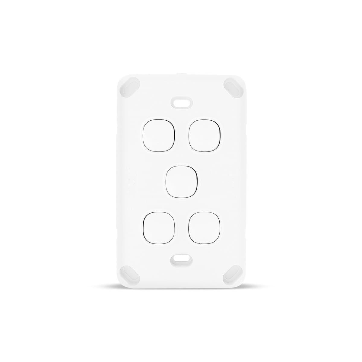 Lucci Power Gravity 5 Gang Switch in Matte White-img-2