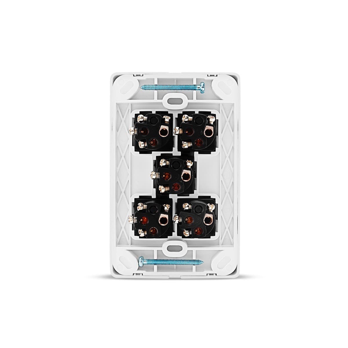 Lucci Power Gravity 5 Gang Switch in Matte White-img-4