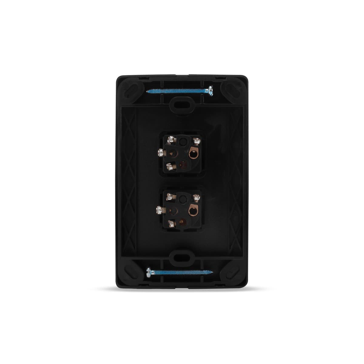 Lucci Power Gravity 2 Gang Switch in Matte Black-img-3