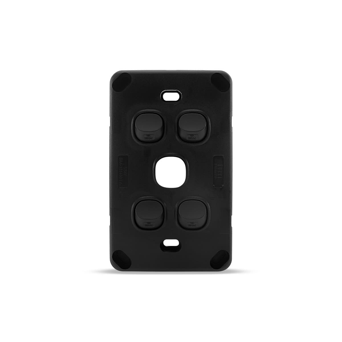 Lucci Power Gravity 5 Gang Switch in Matte Black-img-4
