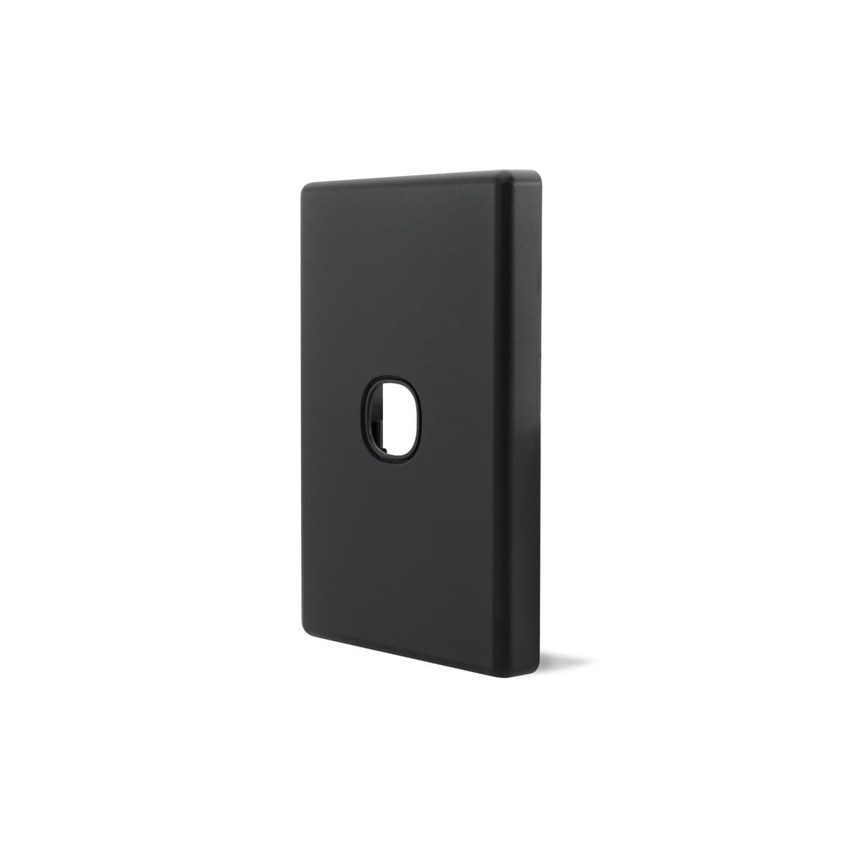 Lucci Power Gravity 1 Gang Plate Only in Matte Black-img-2