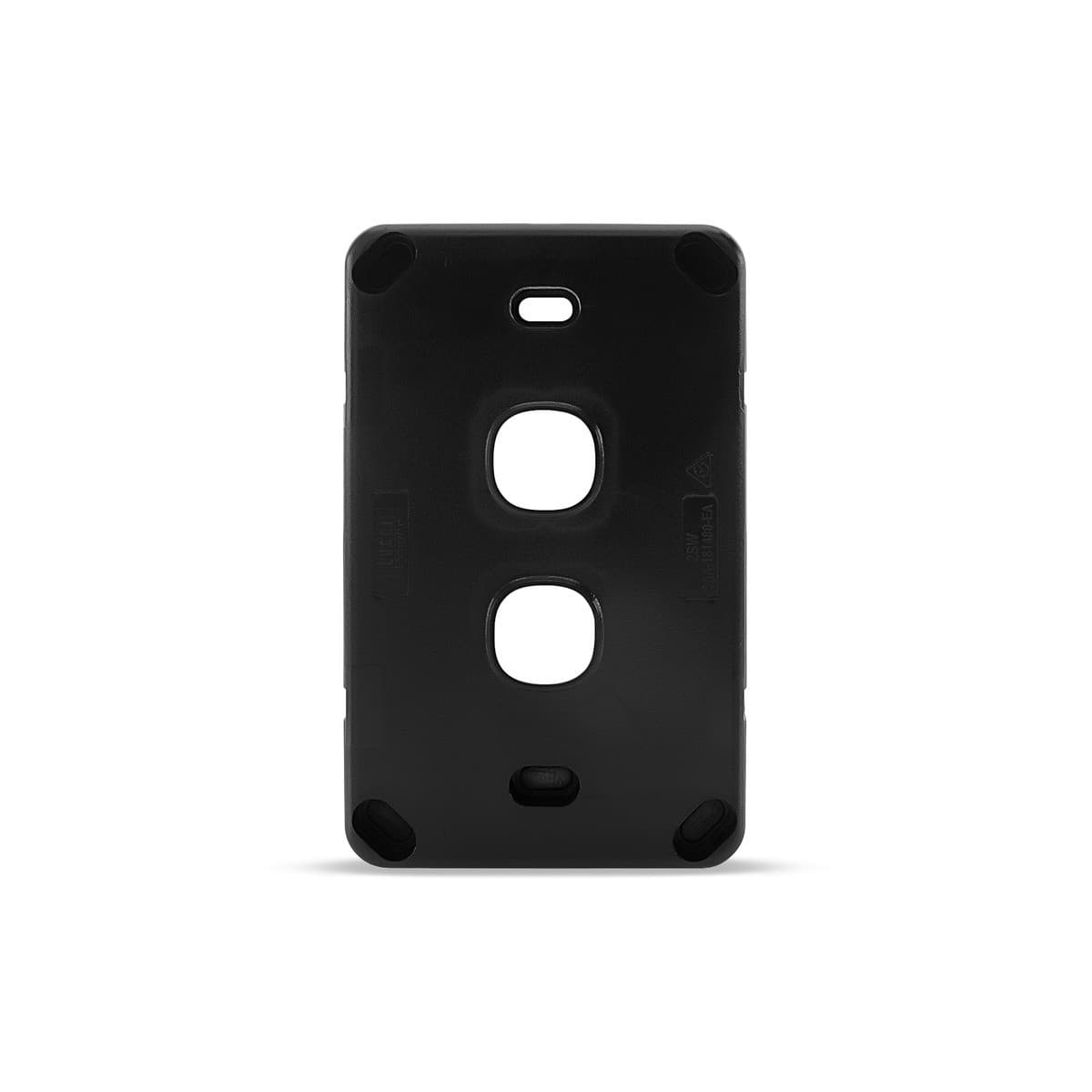 Lucci Power Gravity 2 Gang Plate Only in Matte Black-img-4