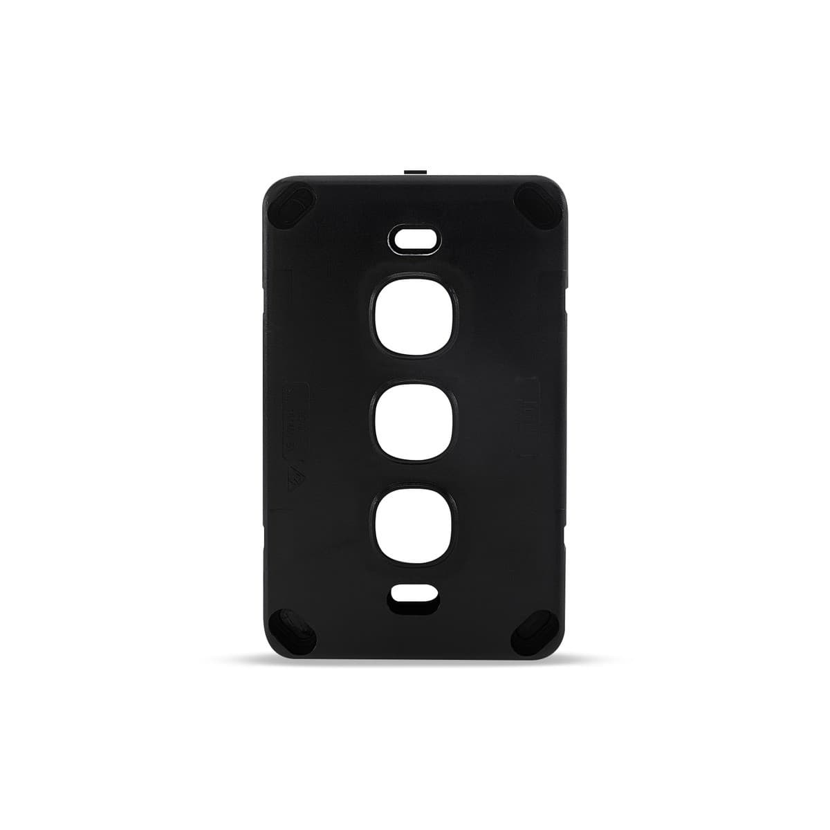 Lucci Power Gravity 3 Gang Plate Only in Matte Black-img-4
