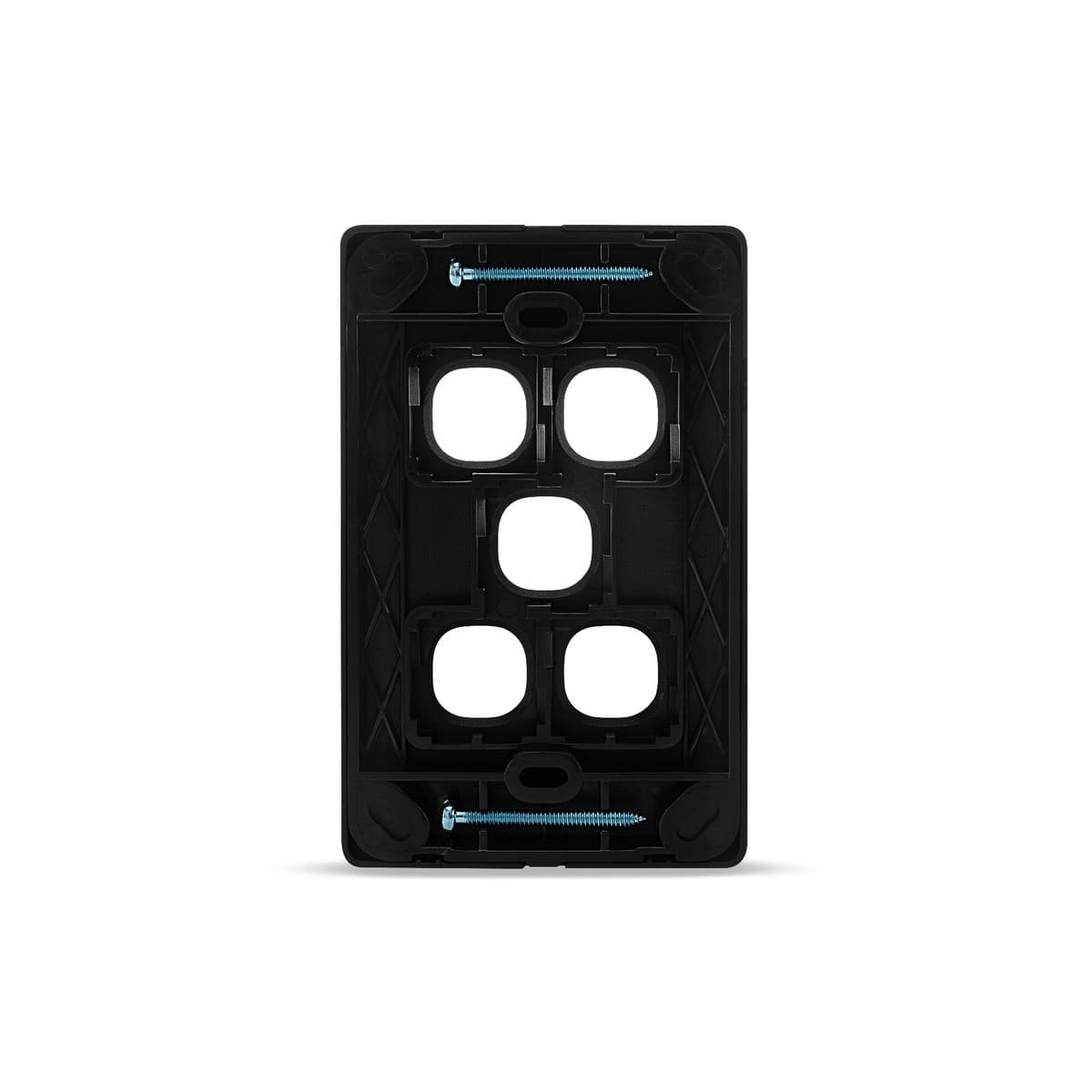Lucci Power Gravity 5 Gang Plate Only in Matte Black-img-3