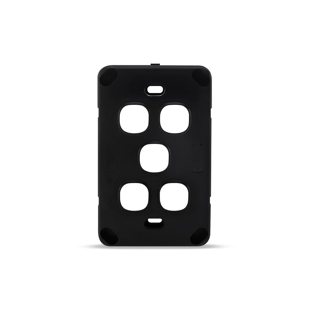 Lucci Power Gravity 5 Gang Plate Only in Matte Black-img-4
