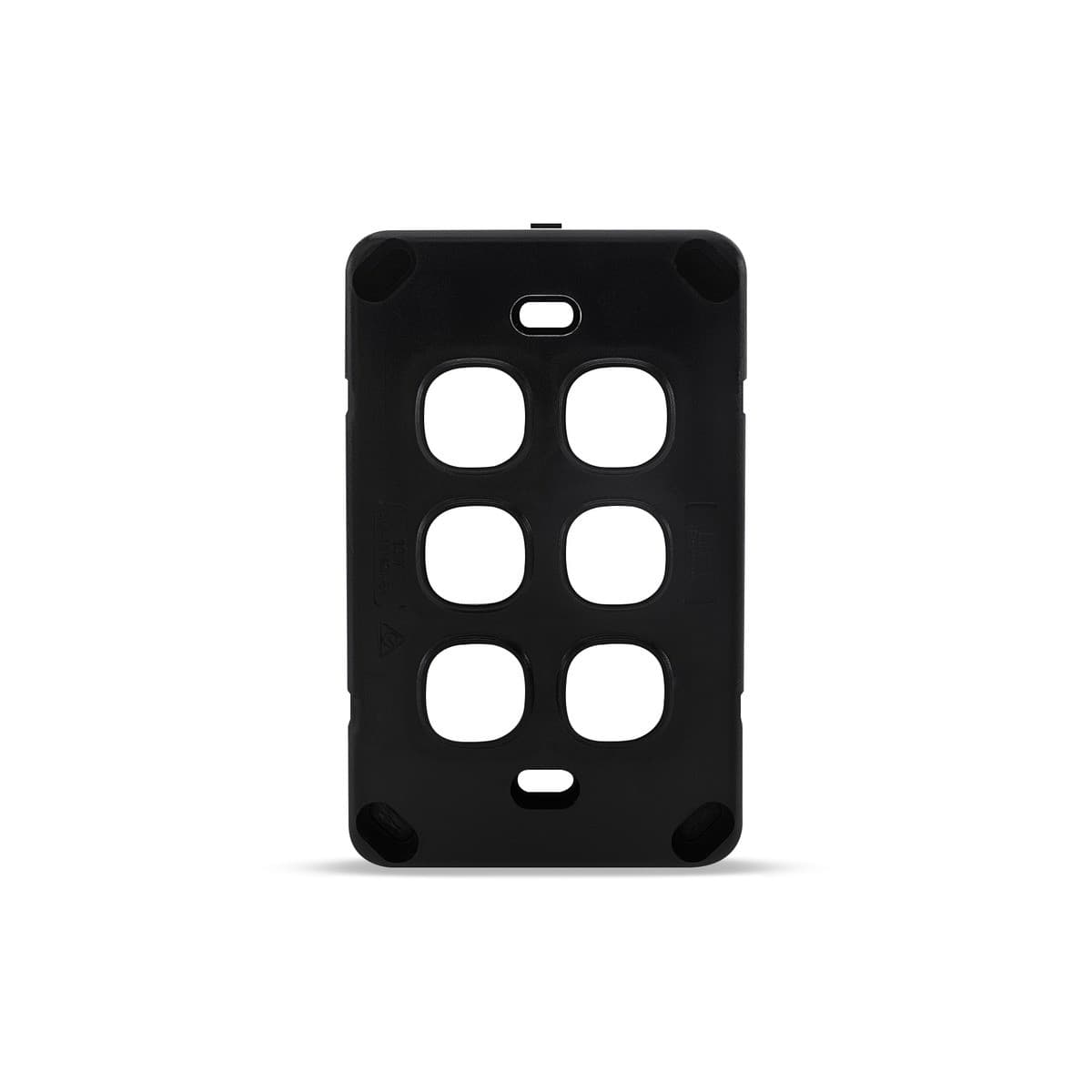 Lucci Power Gravity 6 Gang Plate Only in Matte Black-img-4
