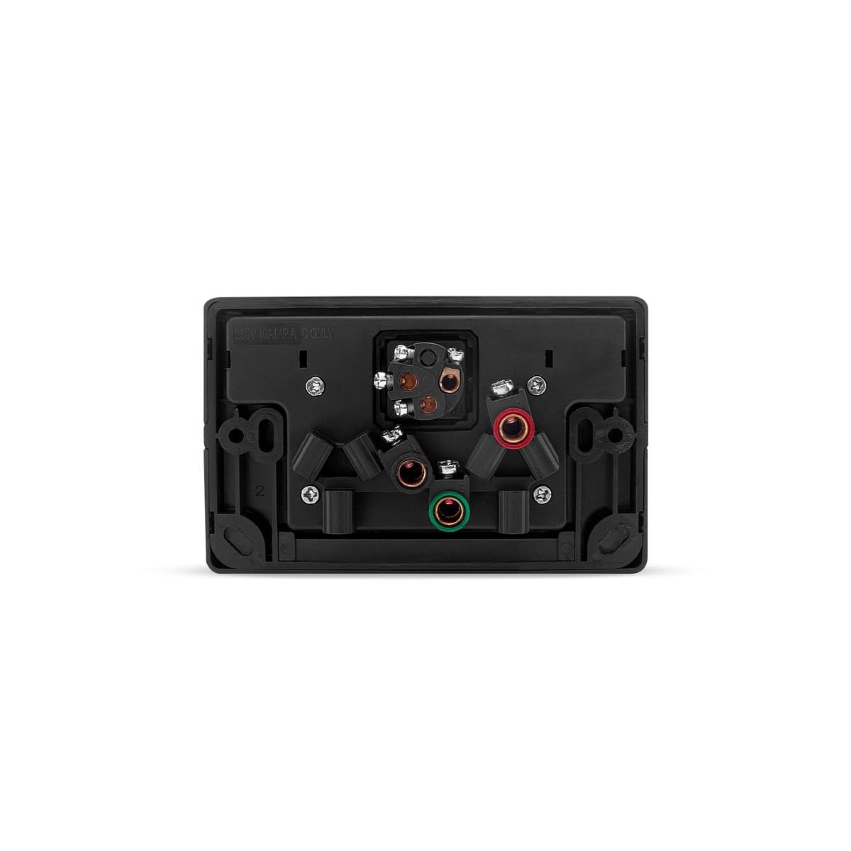 Lucci Power Gravity Twin 10A GPO with Extra Switch in Matte Black-img-3