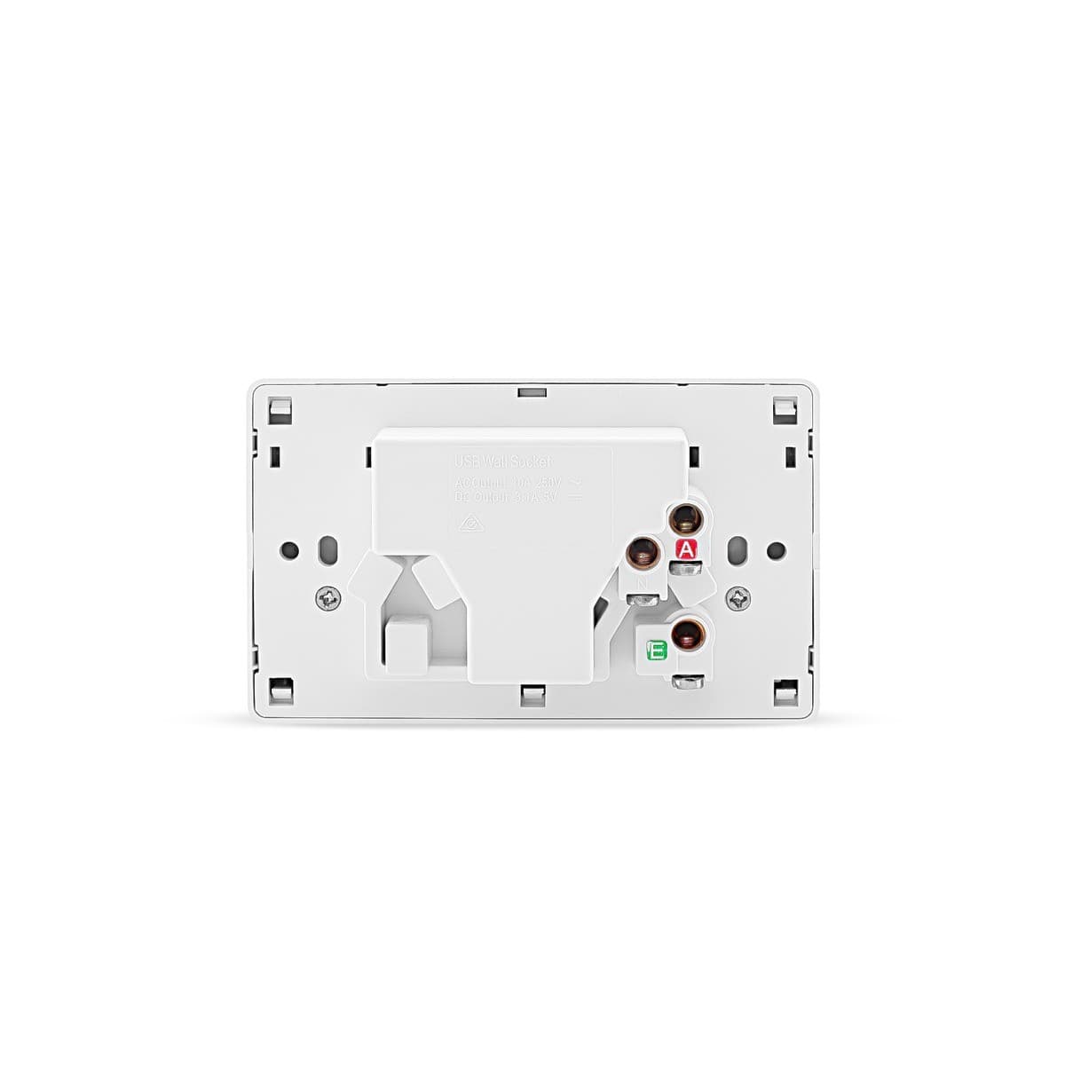 Lucci Power Gravity Twin 10A GPO with Double USB Ports in Matte White-img-3
