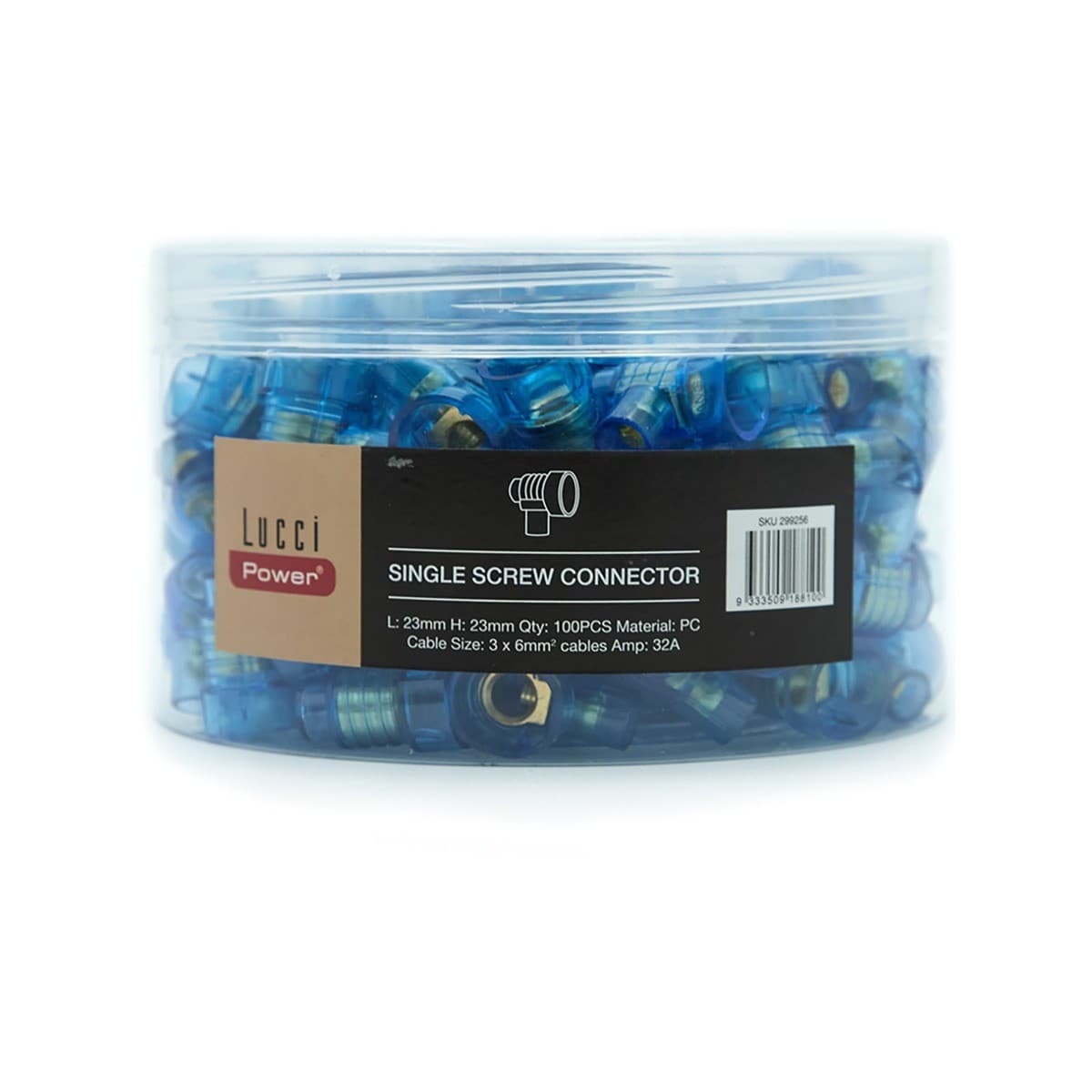 Lucci Power Single Screw Connectors, 100 Pieces