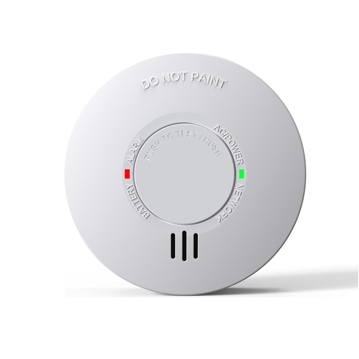 Lucci Power DC Photoelectric Smoke Alarm in White-img-1