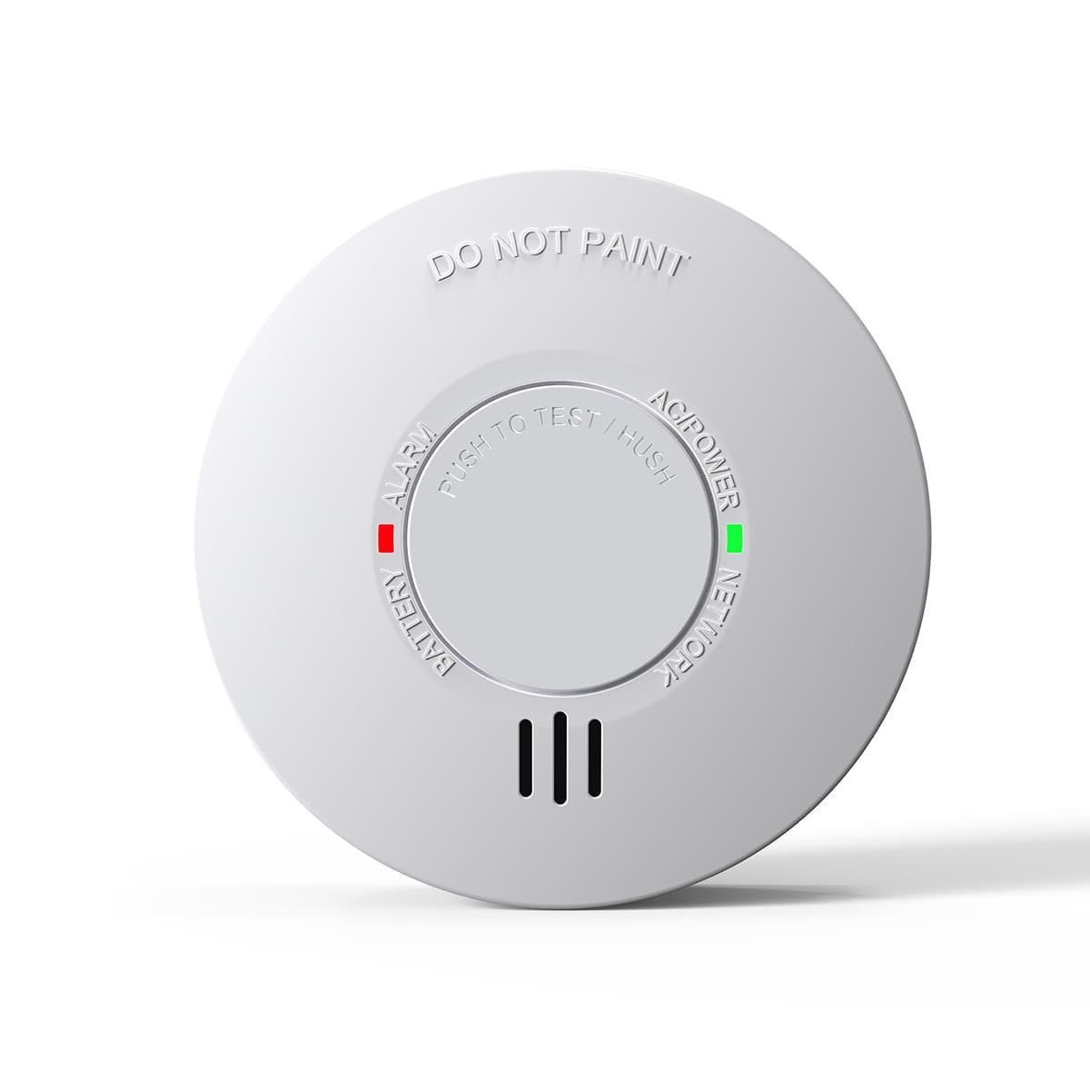 Lucci Power 240V Photoelectric Smoke Alarm with Wireless RF in White-img-1