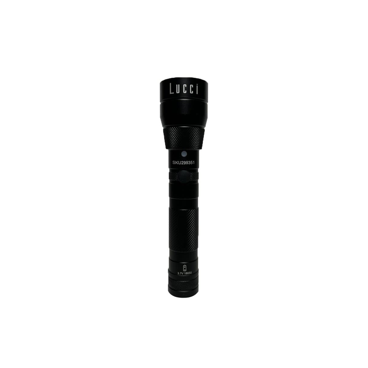 Ridge LED Zoomable Torch in Black