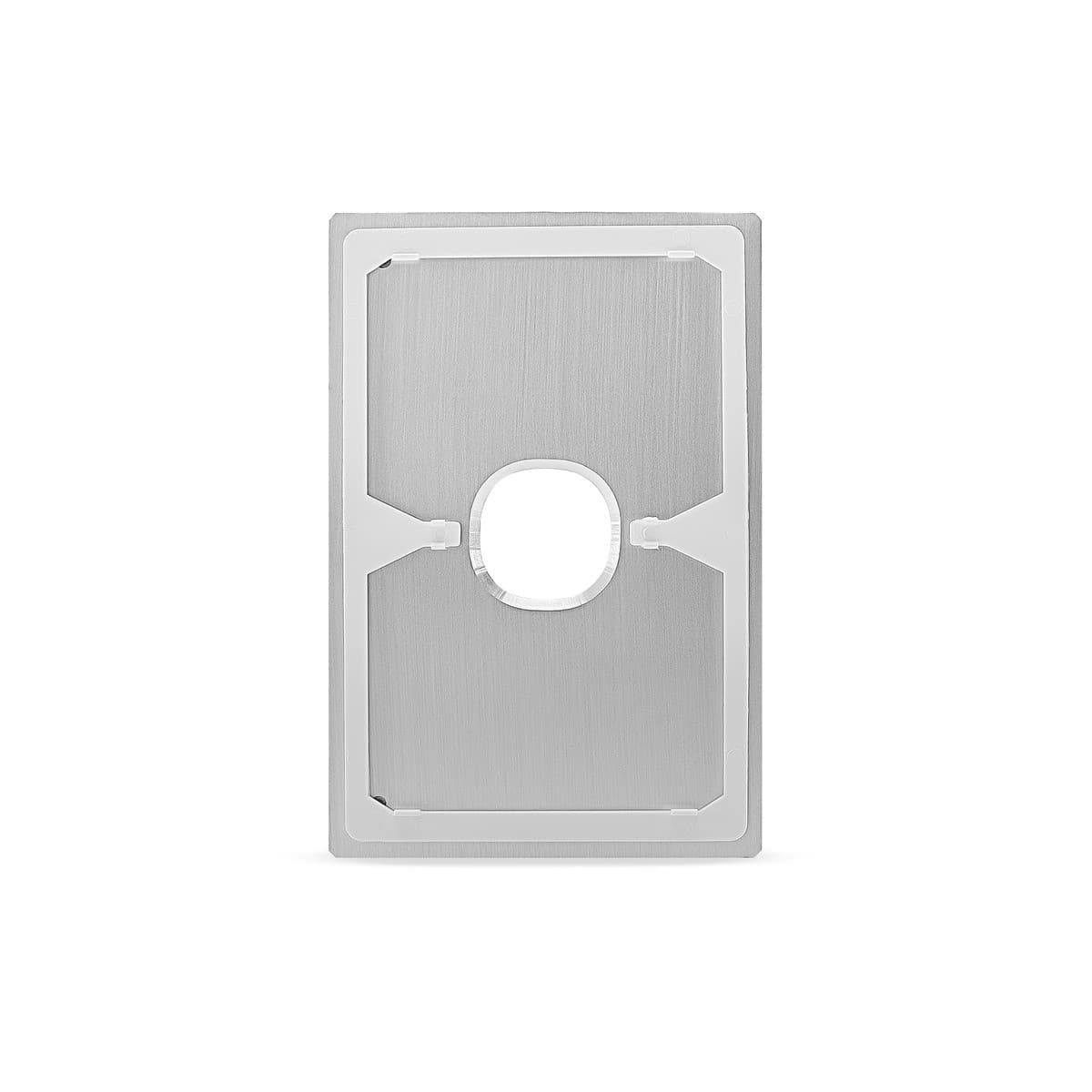 Vynco Urban 1 Gang Plate Fascia Only in Annodized Brushed Aluminium-img-3