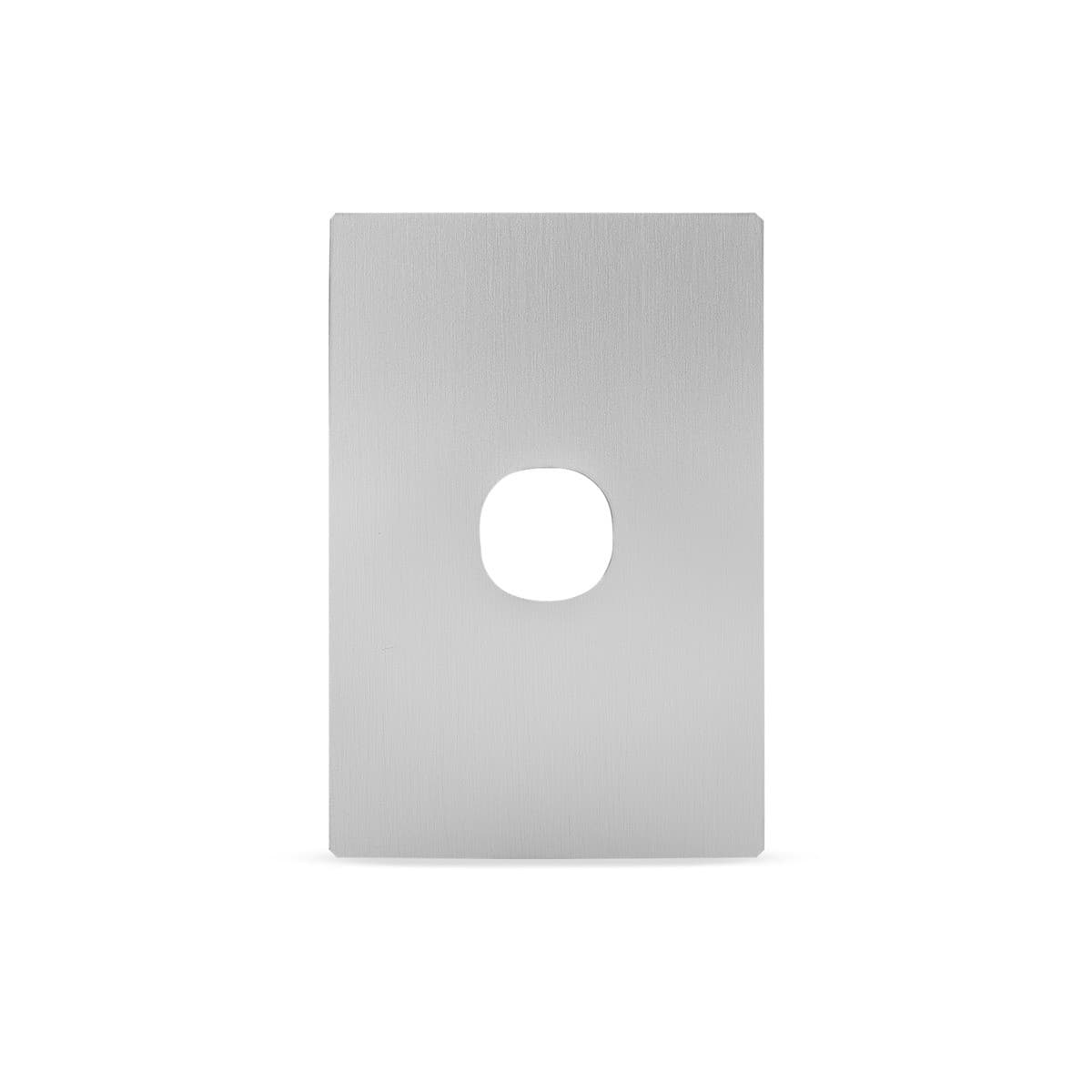 Vynco Urban 1 Gang Plate Fascia Only in Annodized Brushed Aluminium-img-4