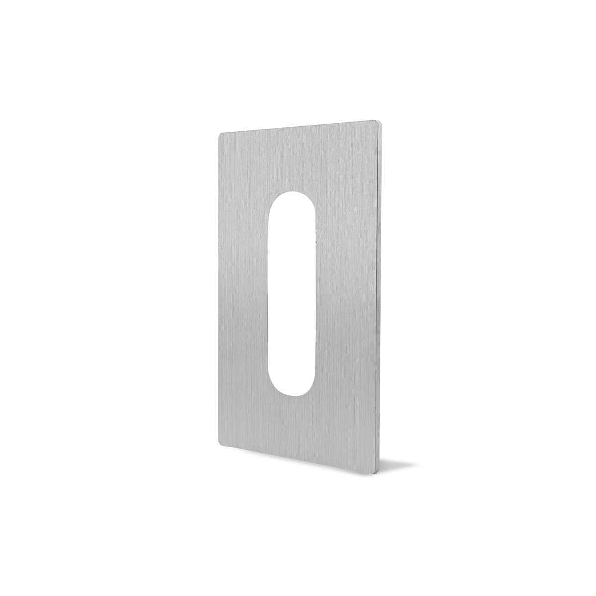 Vynco Urban 3 Gang Plate Fascia Only in Annodized Brushed Aluminium-img-2