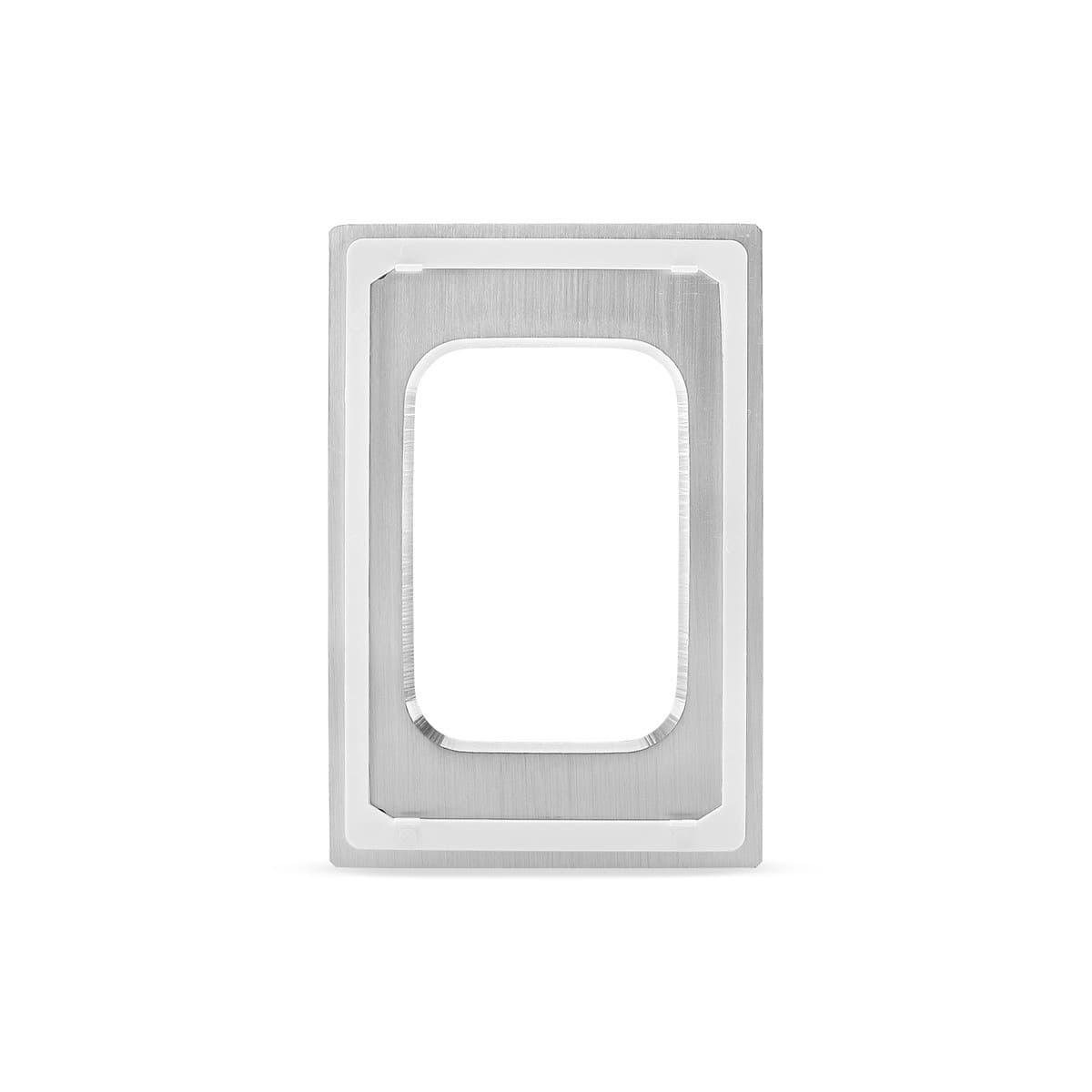 Vynco Urban 5/6 Gang Plate Fascia Only in Annodized Brushed Aluminium-img-3
