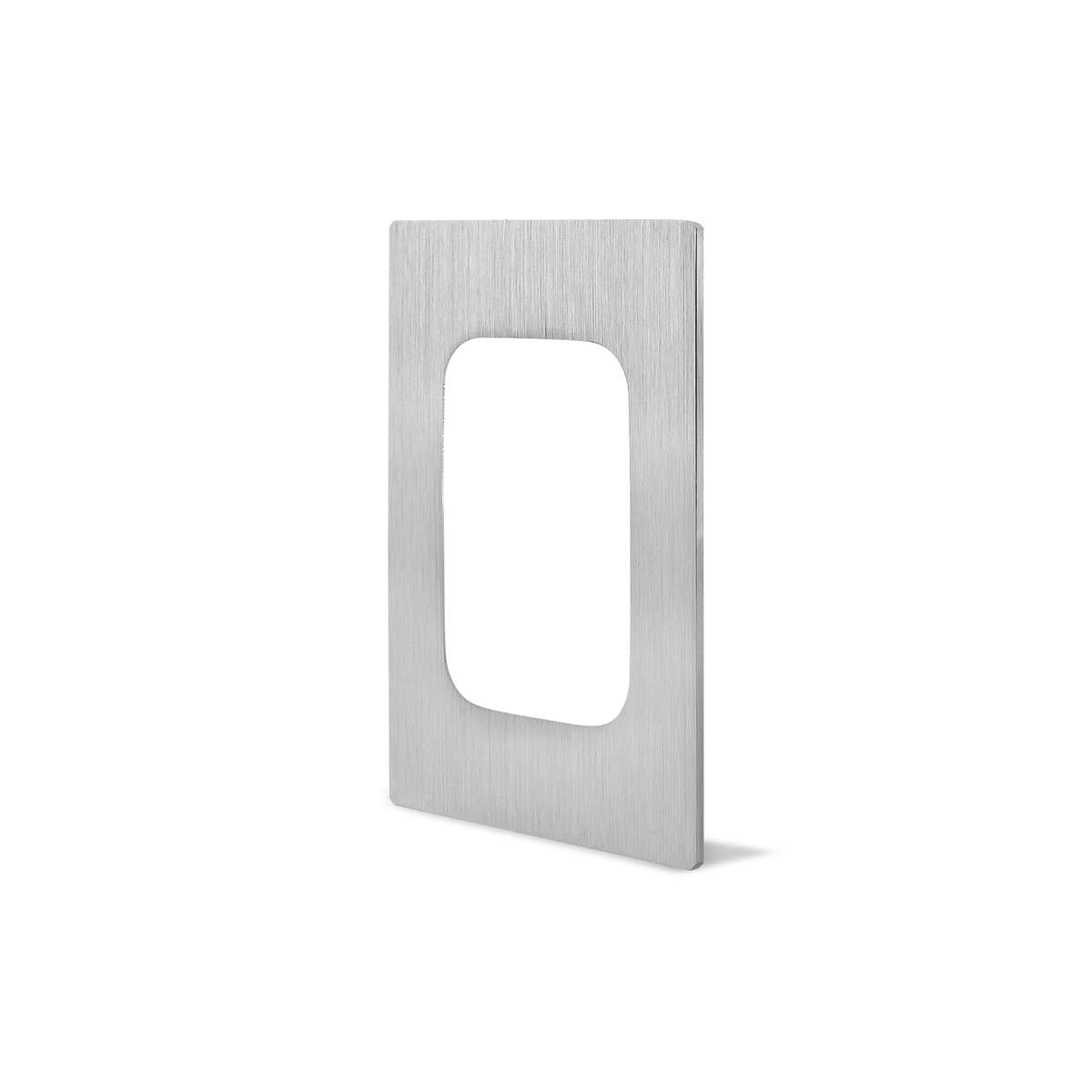 Vynco Urban 5/6 Gang Plate Fascia Only in Annodized Brushed Aluminium-img-5