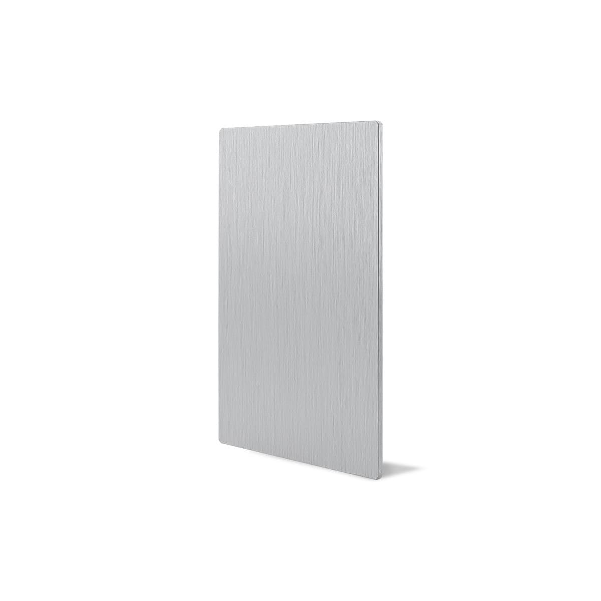 Vynco Urban Blank Face Plate Fascia Only in Annodized Brushed Aluminium-img-3