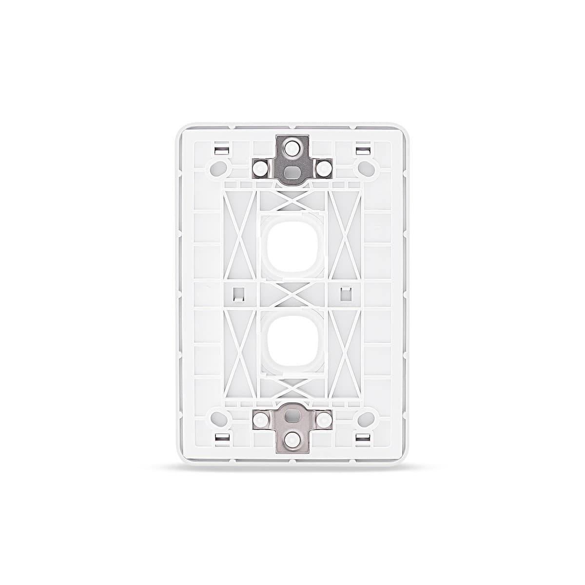 Vynco Metro 2 Gang Plate Only in Matte White-img-3