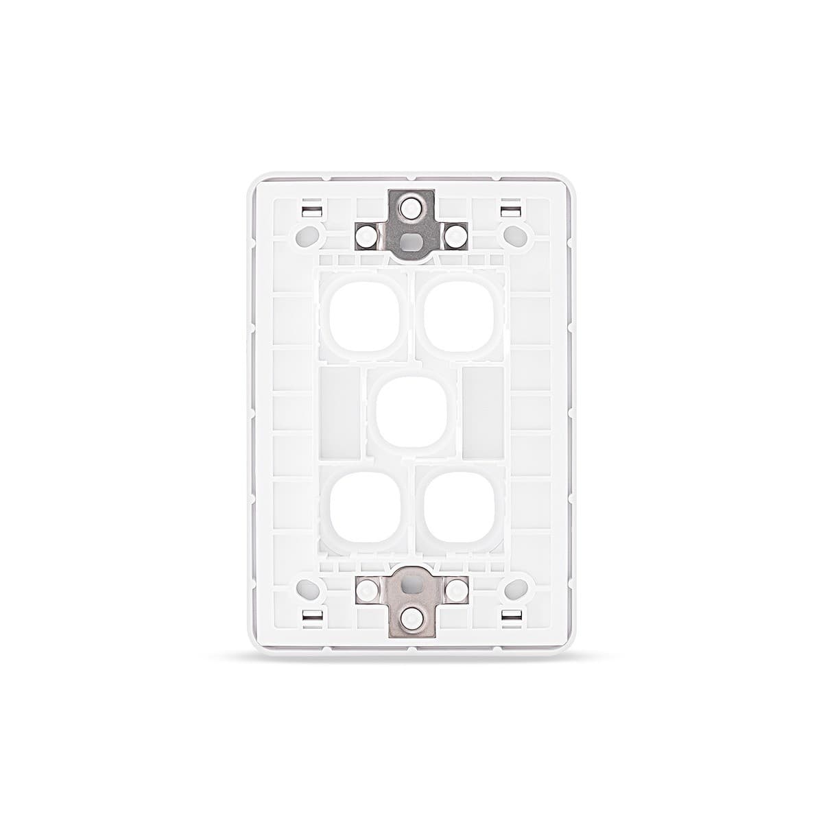 Vynco Metro 5 Gang Plate Only in Matte White-img-3