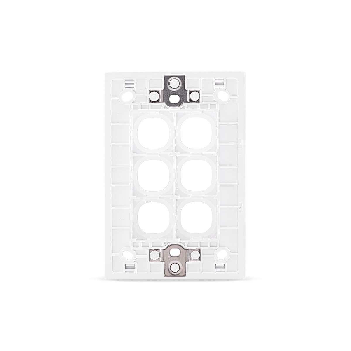 Vynco Metro 6 Gang Plate Only in Matte White-img-3