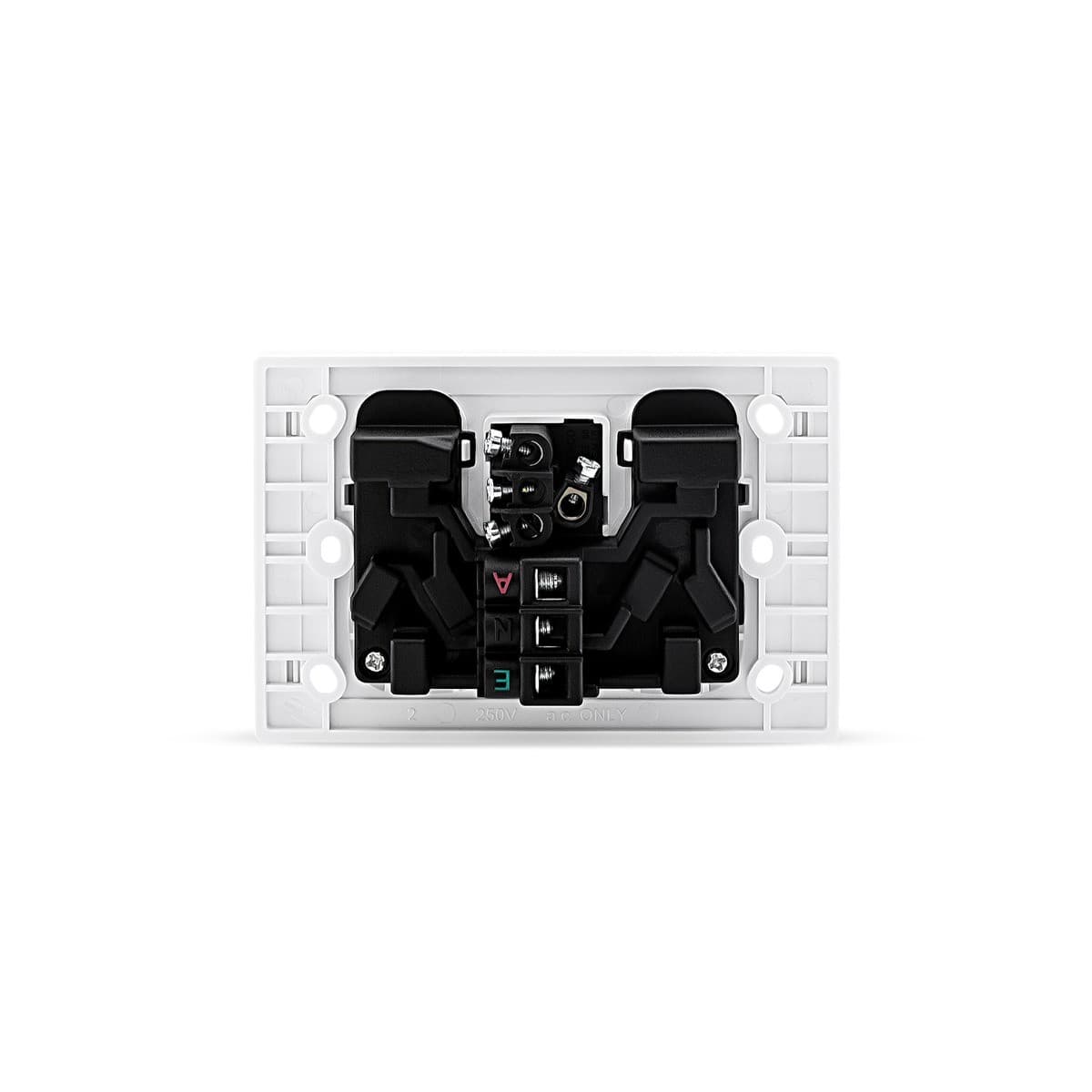 Vynco Metro Twin GPO With Extra Switch Only in Matte White-img-3