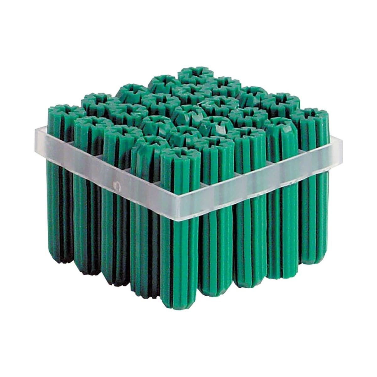 Repelec 30mm PVC Green Wall Plugs, 25 Pieces
