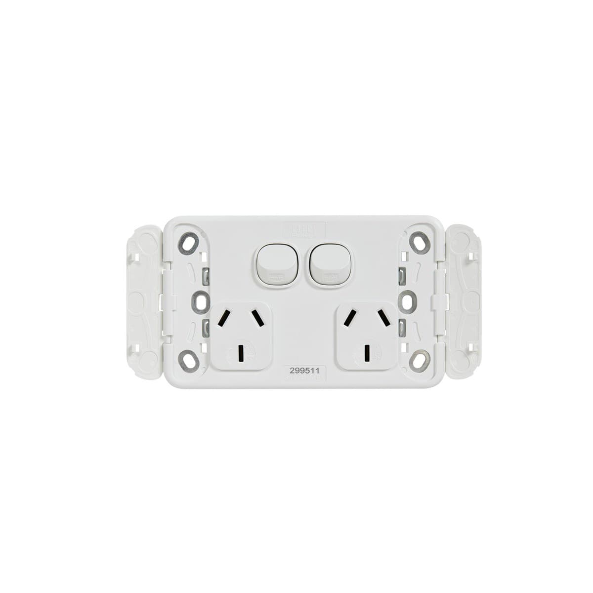 Lucci Power Ion Twin GPO in White-img-4