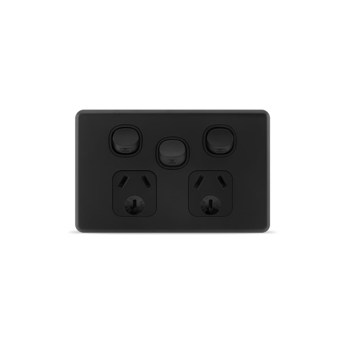 Lucci Power Ion Twin GPO in Black-img-1