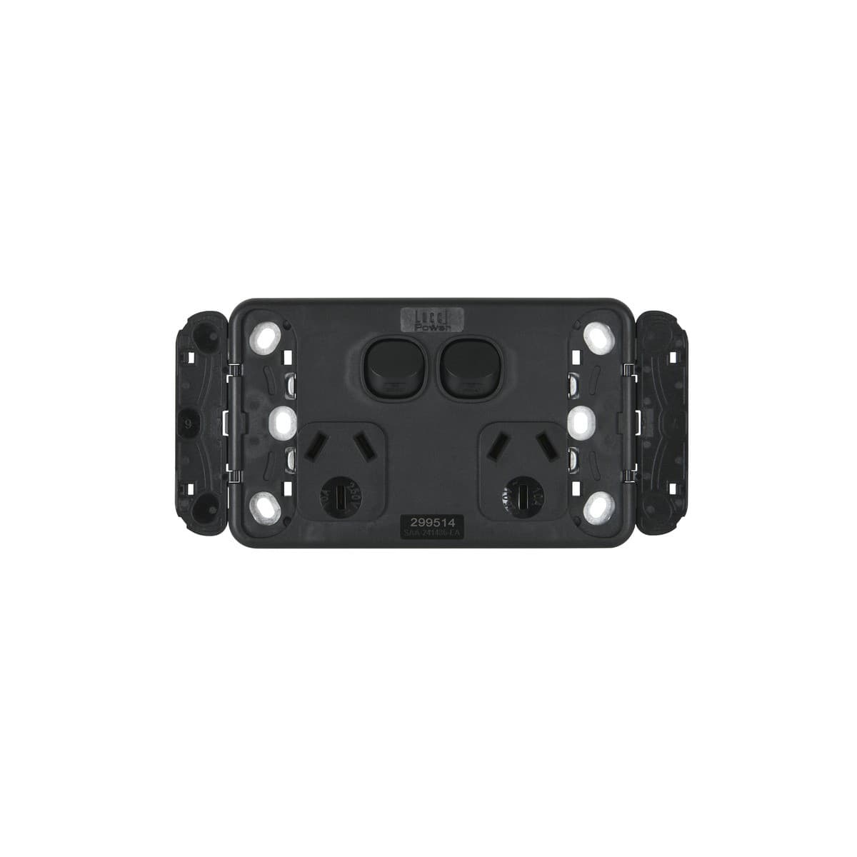 Lucci Power Ion Twin GPO in Black-img-5