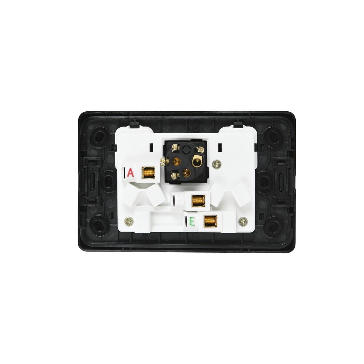 Lucci Power Ion Twin GPO with Extra Switch in Black-img-2