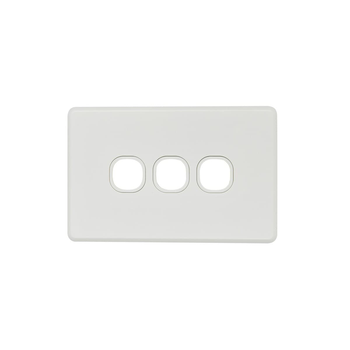 Lucci Power Ion 3 Gang Plate Only in White-img-1