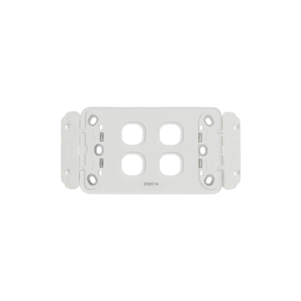 Lucci Power Ion 4 Gang Plate Only in White-img-3