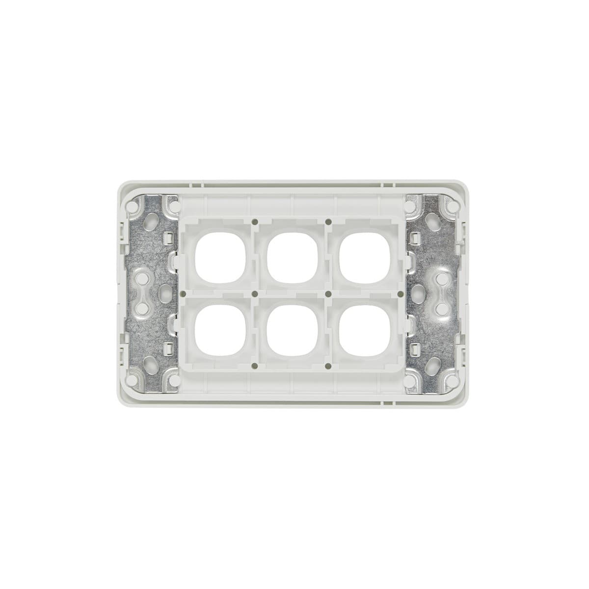 Lucci Power Ion 6 Gang Plate Only in White-img-4