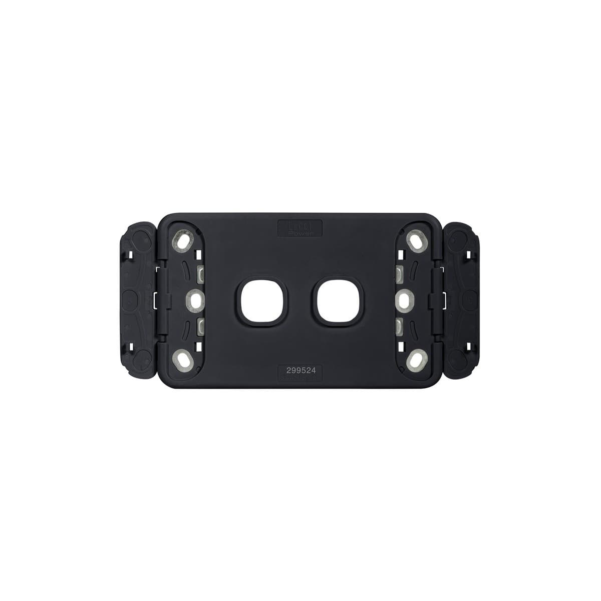 Lucci Power Ion 2 Gang Plate Only in Black-img-3
