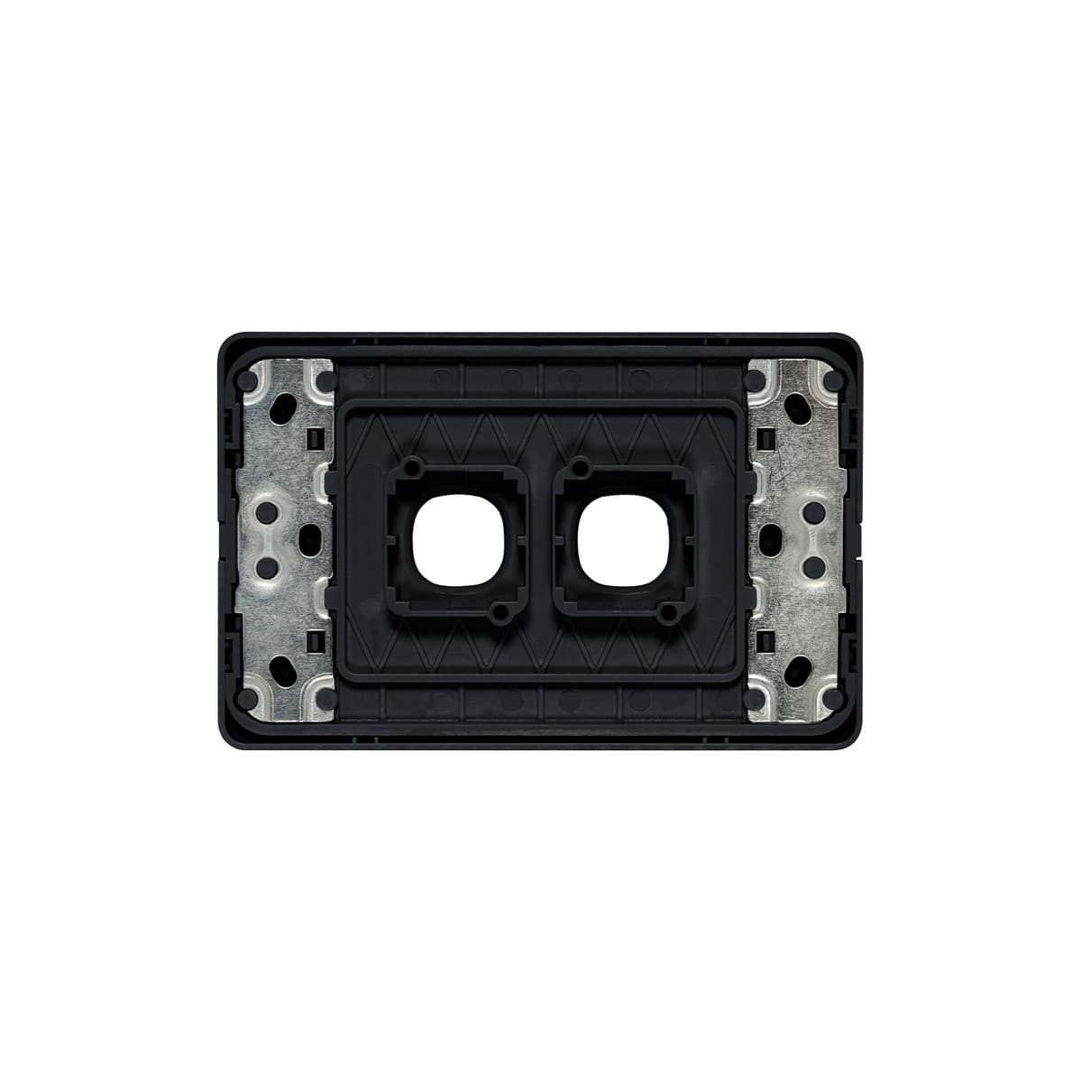 Lucci Power Ion 2 Gang Plate Only in Black-img-4