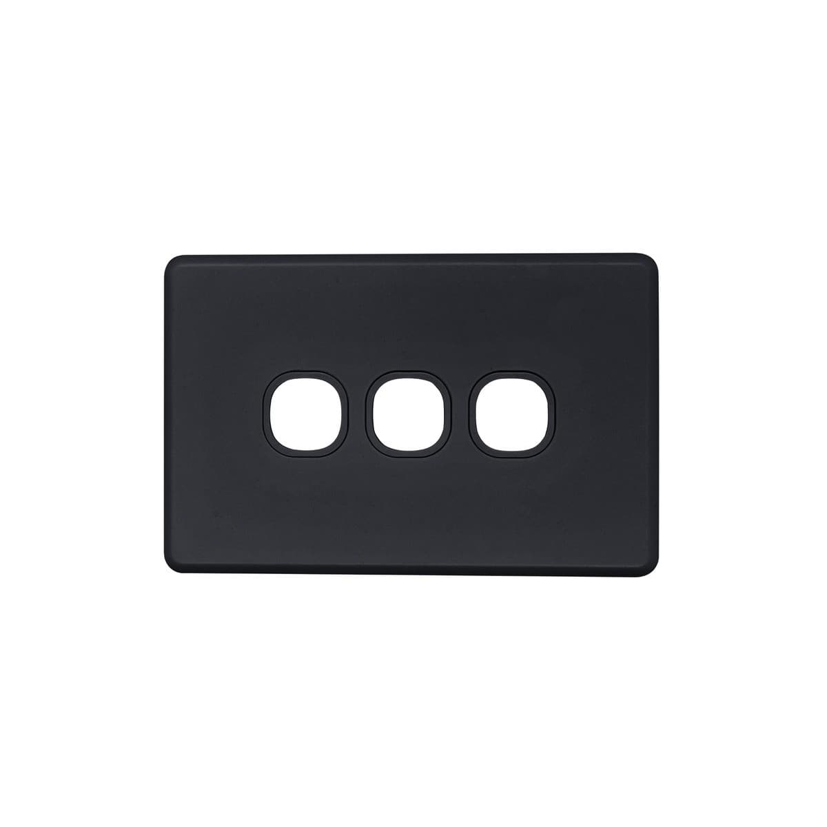 Lucci Power Ion 3 Gang Plate Only in Black-img-1