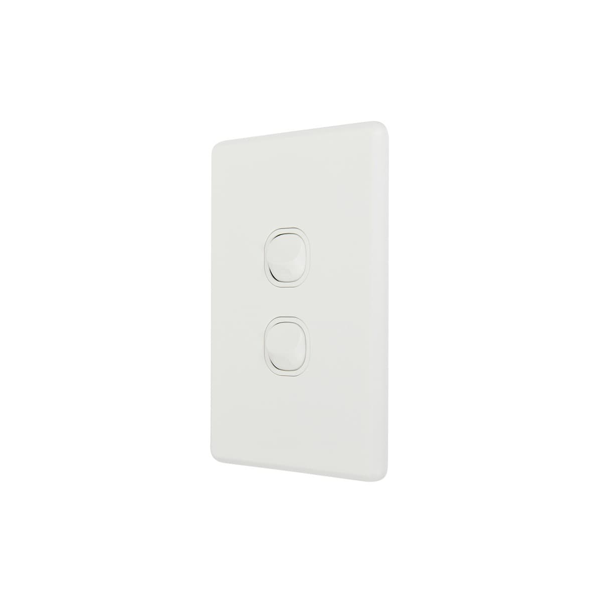 Lucci Power Ion 2 Gang Switch in White-img-2