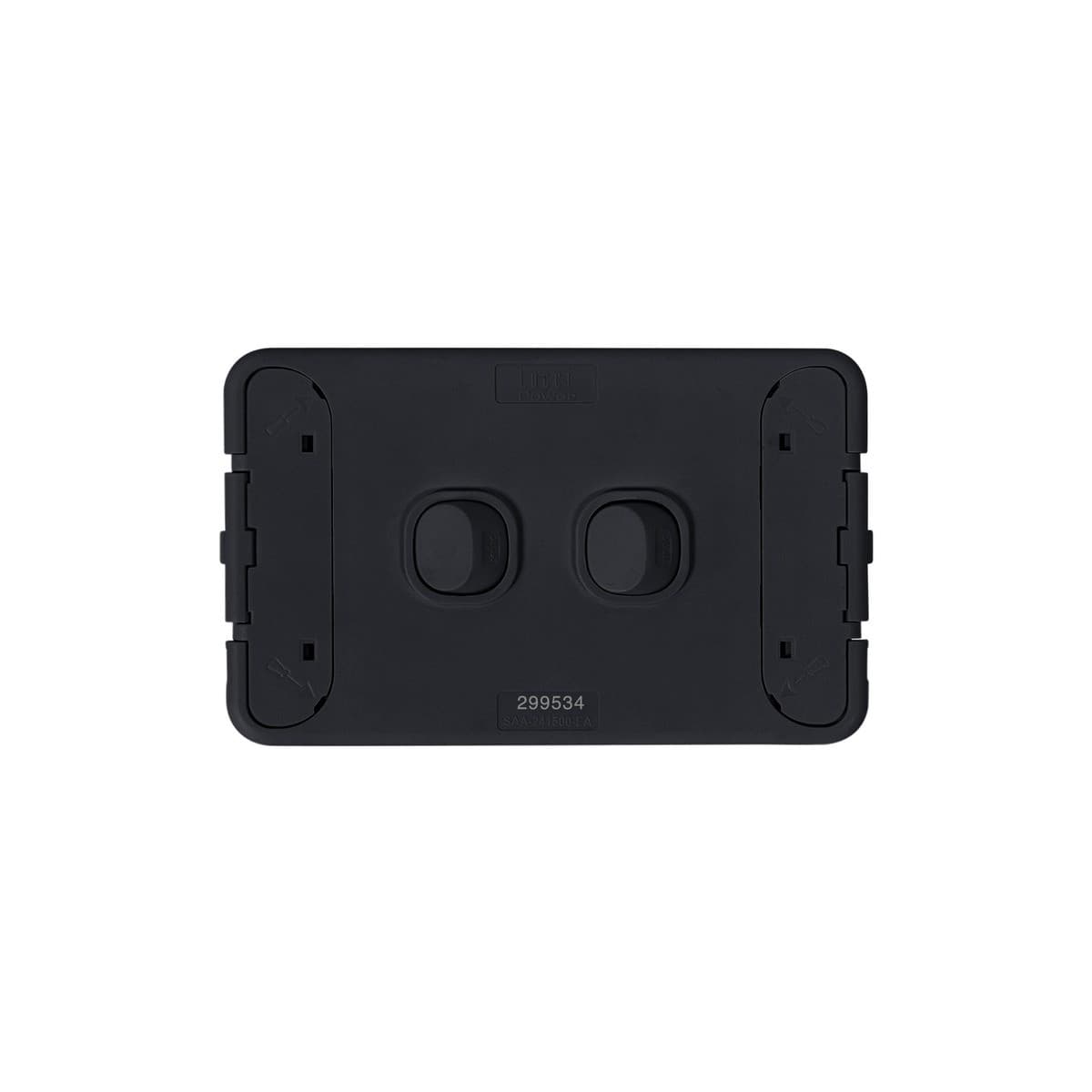 Lucci Power Ion 2 Gang Switch in Black-img-5