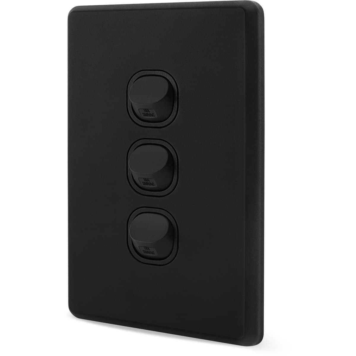 Lucci Power Ion 3 Gang Switch in Black-img-2