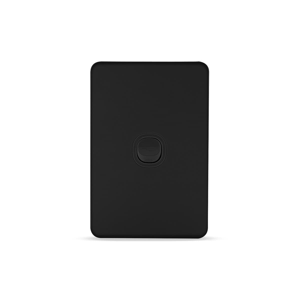 Vynco Metro 1 Gang Switch Only in Matte Black-img-1