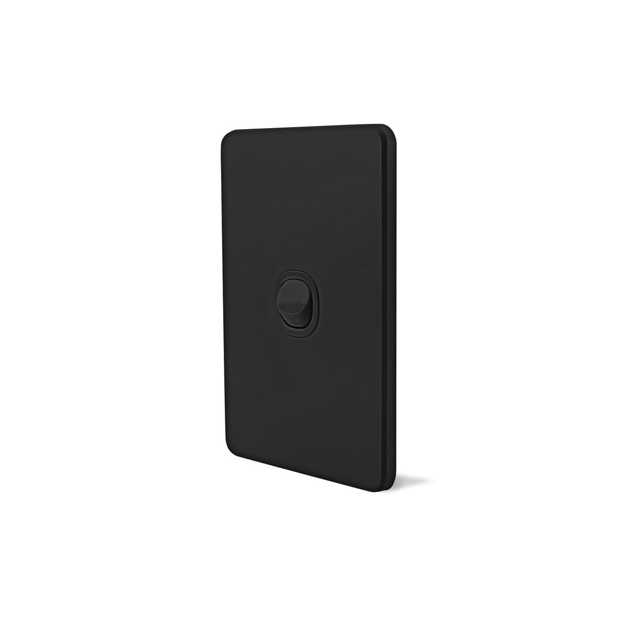Vynco Metro 1 Gang Switch Only in Matte Black-img-2