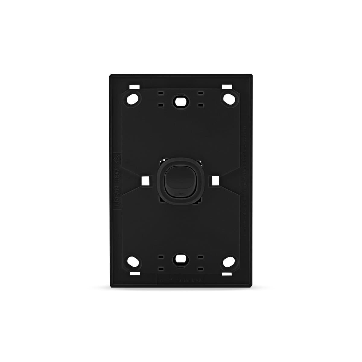 Vynco Metro 1 Gang Switch Only in Matte Black-img-4