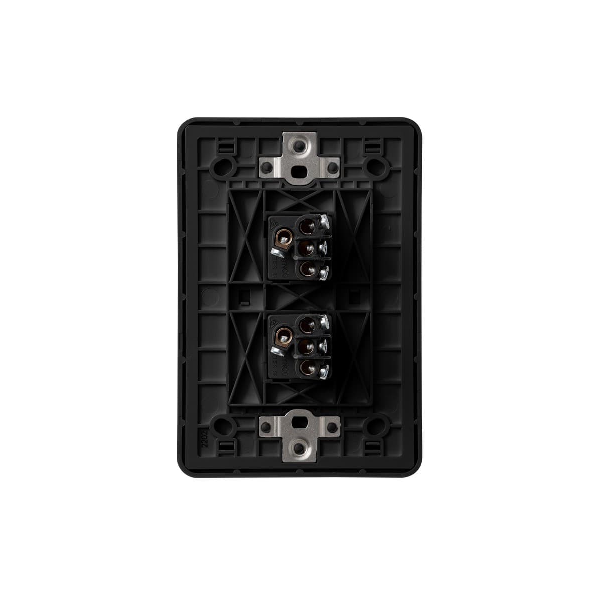 Vynco Metro 2 Gang Switch Only in Matte Black-img-3