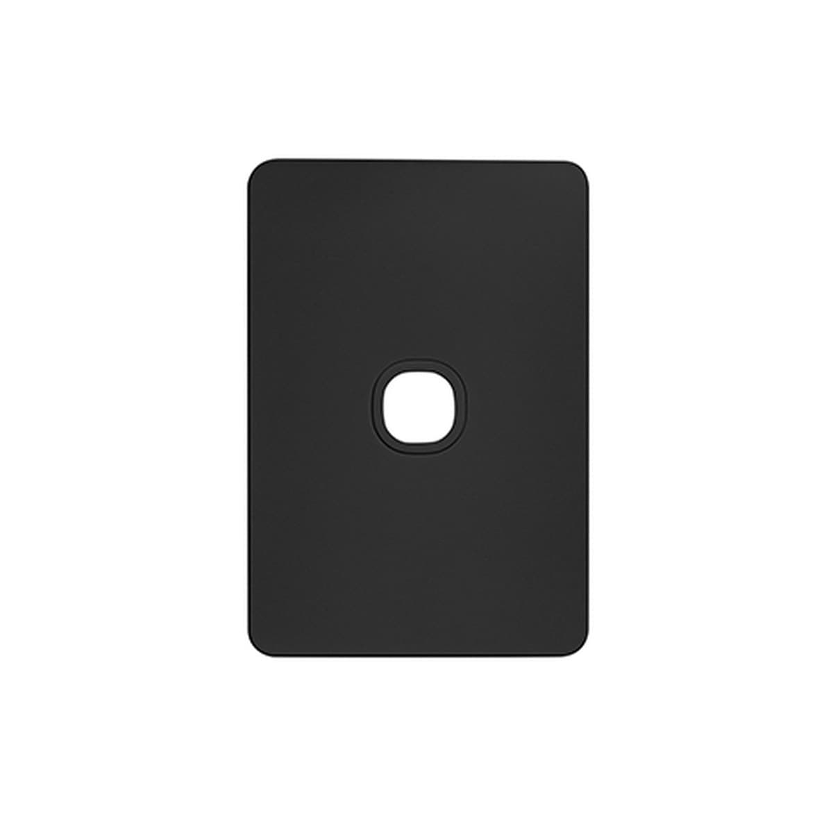Vynco Metro 1 Gang Plate Only in Matte Black-img-1